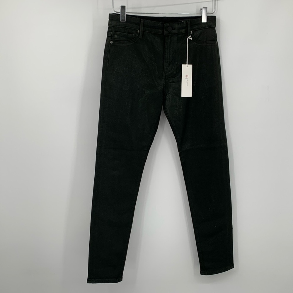 AG Adriano Goldschmied Farrah high rise skinny jeans coated black new women 27